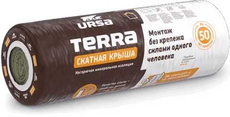 Урса ТЕРРА 35 QN Скатная крыша (3900*1200*150) 4,68м2; 0,702м3 (18) 2096684