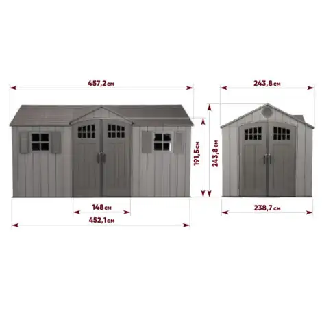 Сарай WoodLook 15’х8′