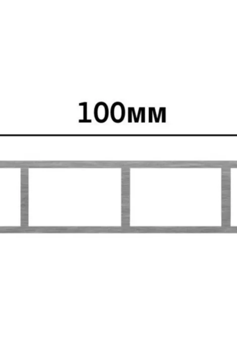Алюминиевая ламель Четверть (1200 мм)