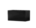 Кашпо TREEZ Effectory — Black Stone — Низкий прямоугольник — Антрацит