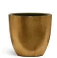 NEW Кашпо TREEZ Effectory — Metal — Округлый конус — Сусальное золото