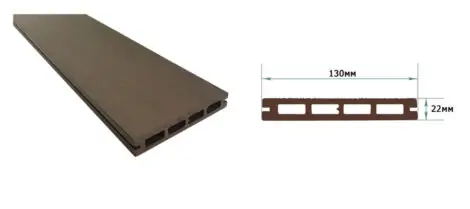 Террасная доска Terrapol Smart 3D 130х22х4000 Черное дерево